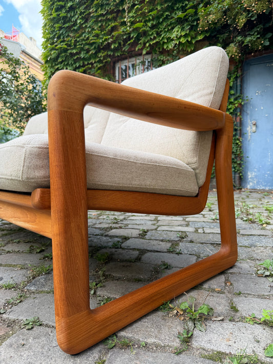 3-Sitzer Sofa Teak Wolle von Holstebro Møbelfabrik
