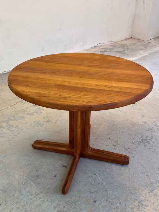 Runder ausziehbarer Esstisch Teak aus Dänemark