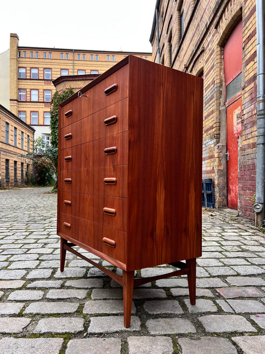 Kommode Teak mit Schloss aus Dänemark