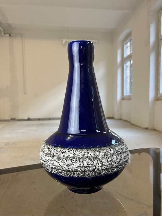 Vase 408-30 Fat Lava Königsblau von Fohr Keramik