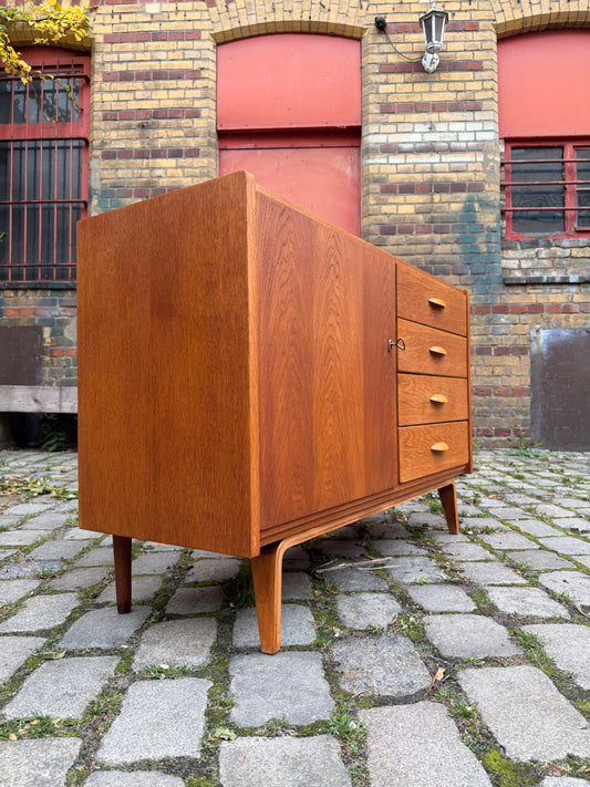 Kleines Sideboard Eiche mit Formholz Gestell