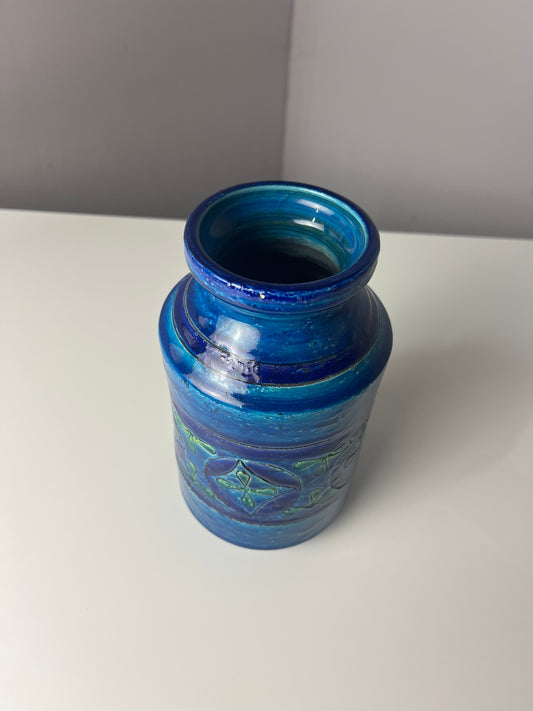 Vase Serie Rimini Blu von Aldo Londi für Bitossi