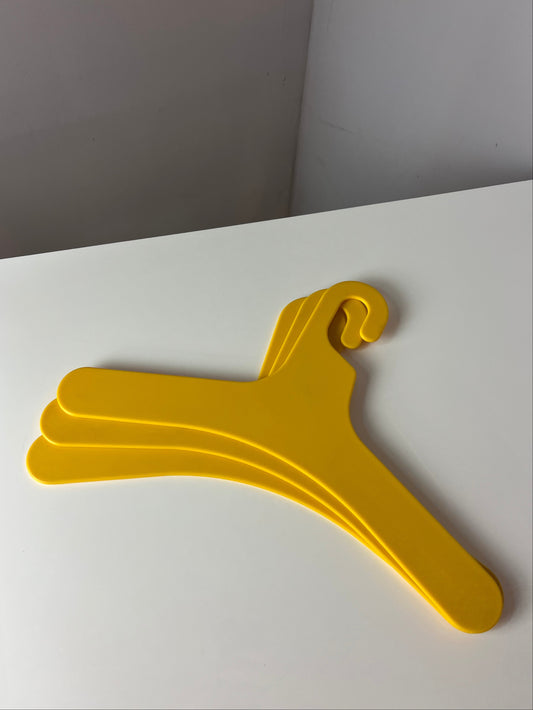 Set: 3x Kleiderbügel gelb