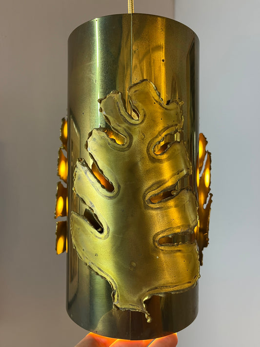 Hängelmape mit Messing Blättern von Svend Aage Holm Sørensen