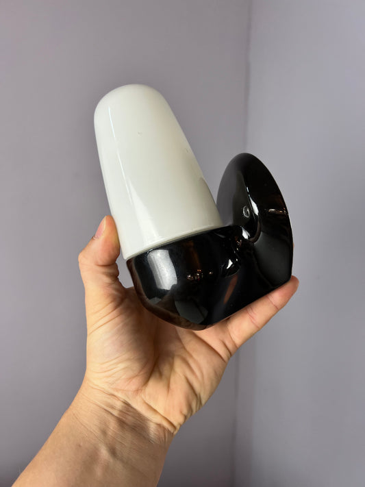 Wandlampe Model 6067 schwarz von Wilhelm Wagenfeld für Lindner