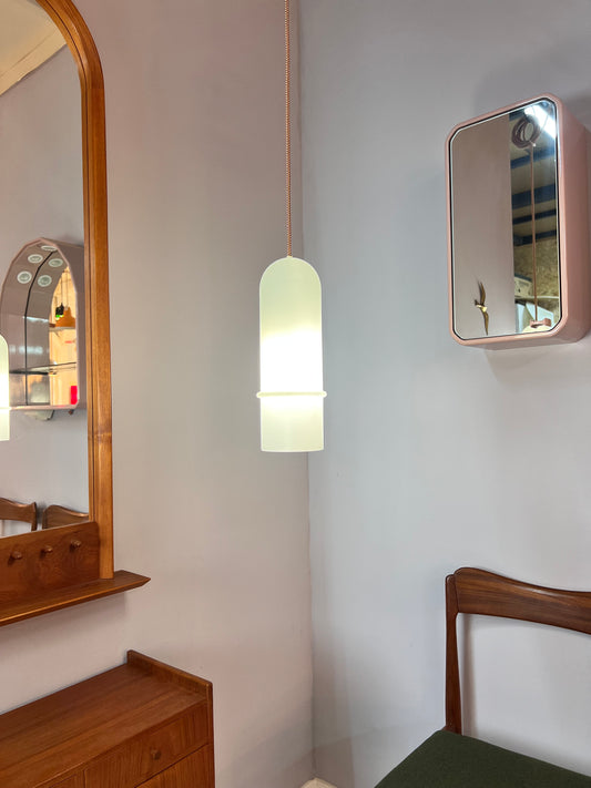 Hängelampe weiß Opalglas von Peill & Putzler