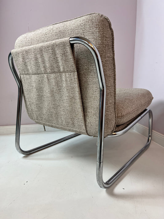 Sessel Halina beige Chrom von Hellerau