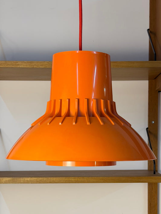 Hängelampe Solar orange Kunststoff von Svend Middelboe für Nordisk Solar