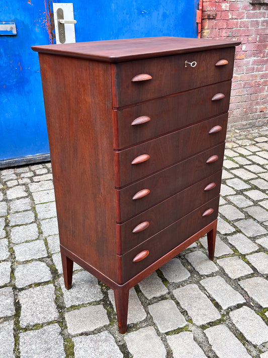 Kommode Teak mit Schloss aus Dänemark