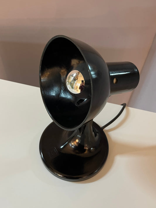 Tischlampe schwarz Bakelit von PGH