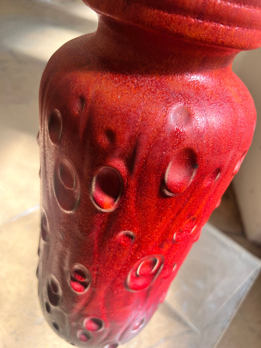 Bodenvase 288-40 rot von Scheurich West Germany