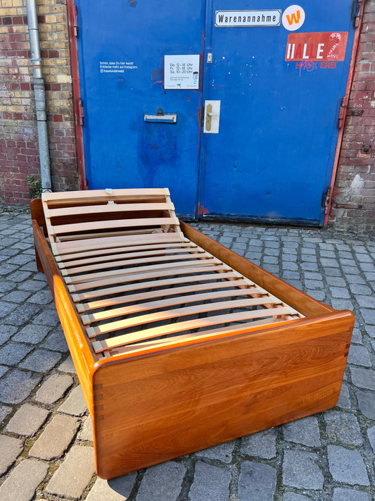 Gästebett Massivholz Teak 100x200 mit Matratze