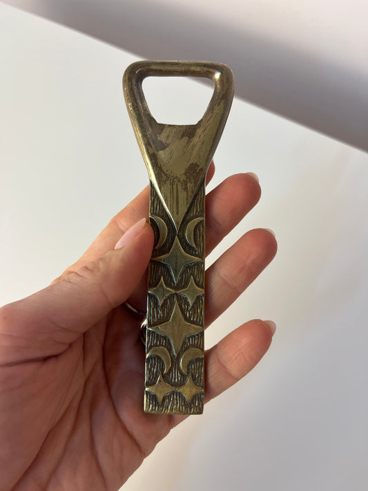 Flaschenöffner Sterne Messing