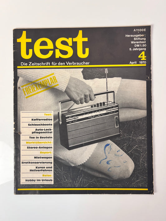 Stiftung Warentest Zeitschrift April 1970