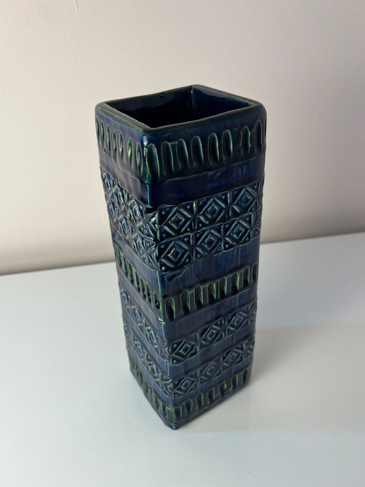 Vase Serie Rimini Blu von Aldo Londi für Bitossi
