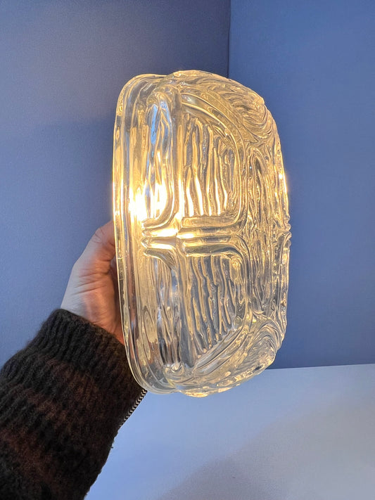 Wandlampe Strukturglas mit Kabel