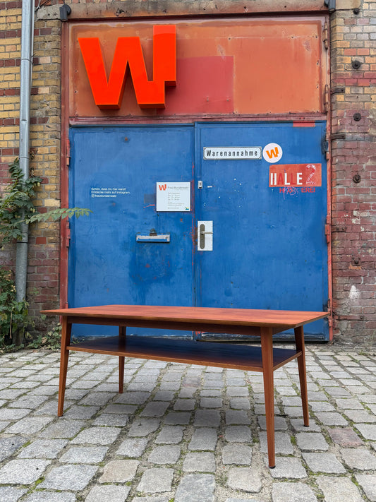 Couchtisch Teak mit Ablage aus Dänemark