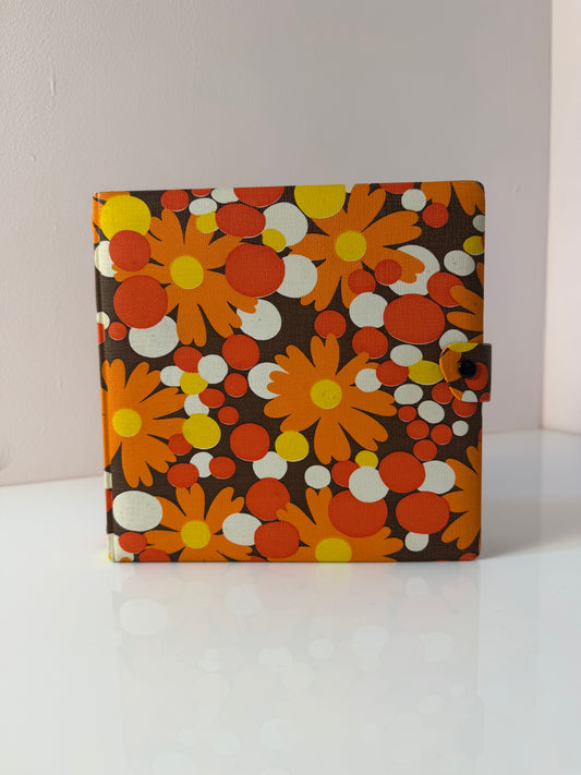 Schallplattenmappe Flower Power für Vinyl Singles