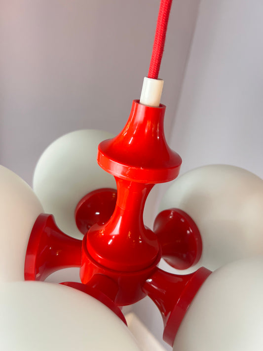 Kronleuchter mit Opalkugeln von Richard Essig