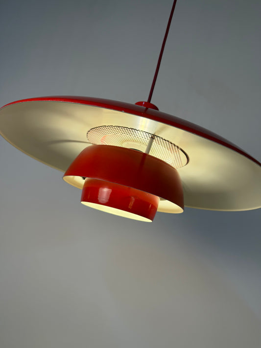 Lamellenlampe rot aus Dänemark