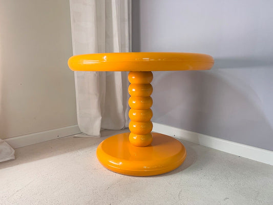 Runder Couchtisch gelb Kunststoff von Peter Ghyczy