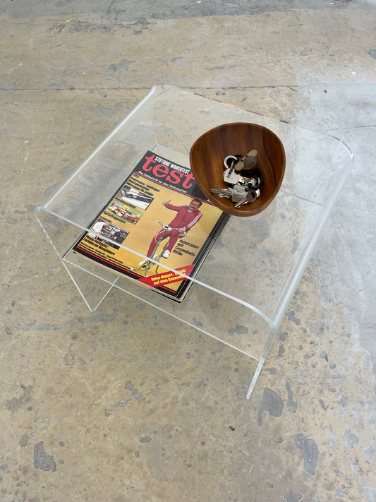 Beistelltisch Plexiglas mit Ablagefach