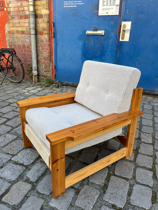 Sessel beige grau Safari Style