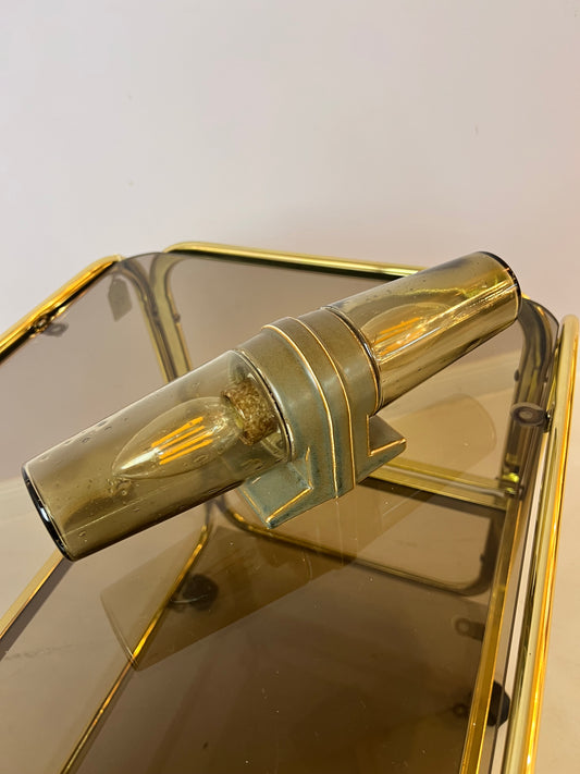 Wandlampe Modell 6060 Rauchglas von Sigvard Bernadotte für Ifö
