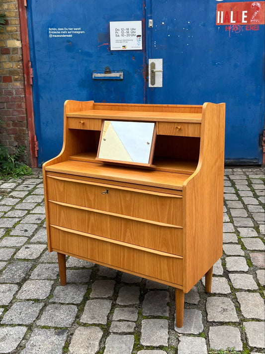 Sekretär mit Spiegel Eiche aus Dänemark