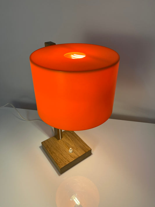 Schreibtischlampe orange Eiche von Luxus Vittsjö