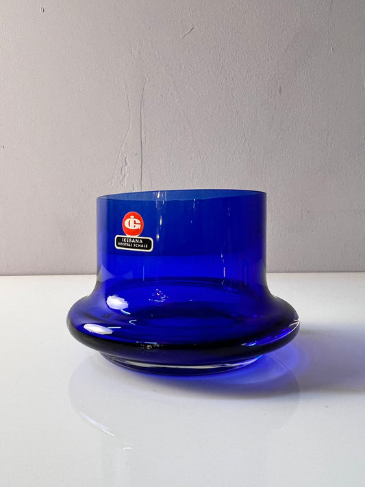 Schale Ikebana blau von Ingrid Glas
