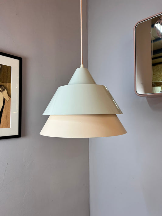 Lamellenlampe Zone weiß von Jo Hammerborg für Fog & Mørup