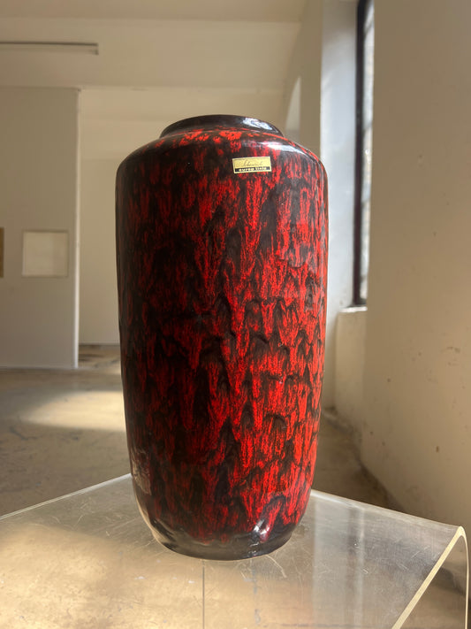 Bodenvase Lava 517-38 rot von Scheurich West Germany