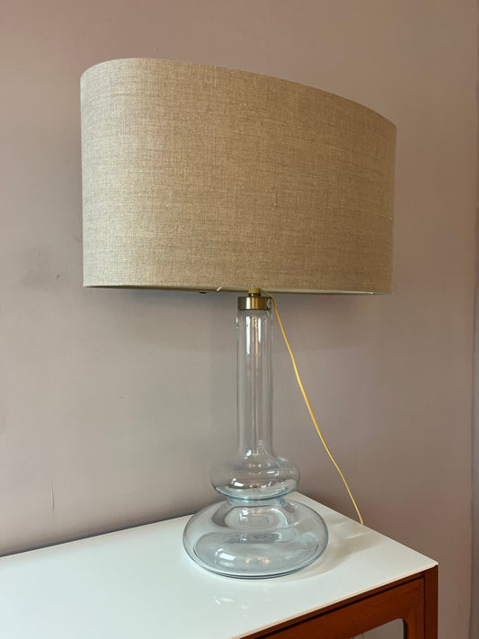 Tischlampe Plaza mit transparentem Glasfuß von Michael Bang für Holmegaard