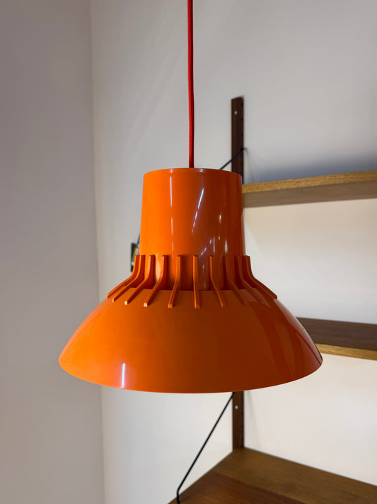 Hängelampe Solar orange Kunststoff von Svend Middelboe für Nordisk Solar