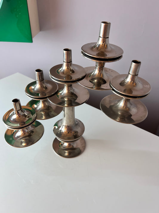 Set: Kerzenständer von Hans Nagel für BMF