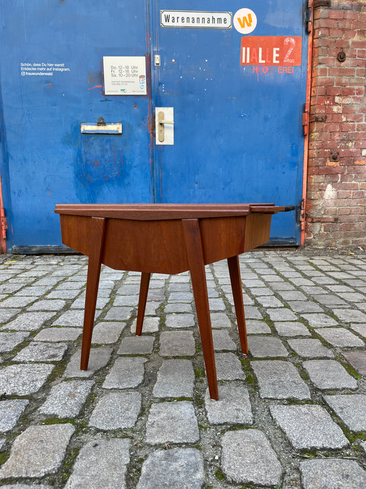 Beistelltisch / Nähkasten Teak aus Dänemark