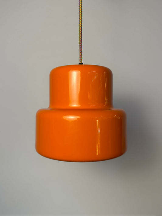 Hängelampe Poker orange von Jo Hammerborg für Fog & Mørup