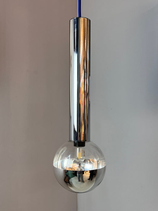 Hängelampe Big Globe Chrom 39 cm von Motoko Ishii für STAFF