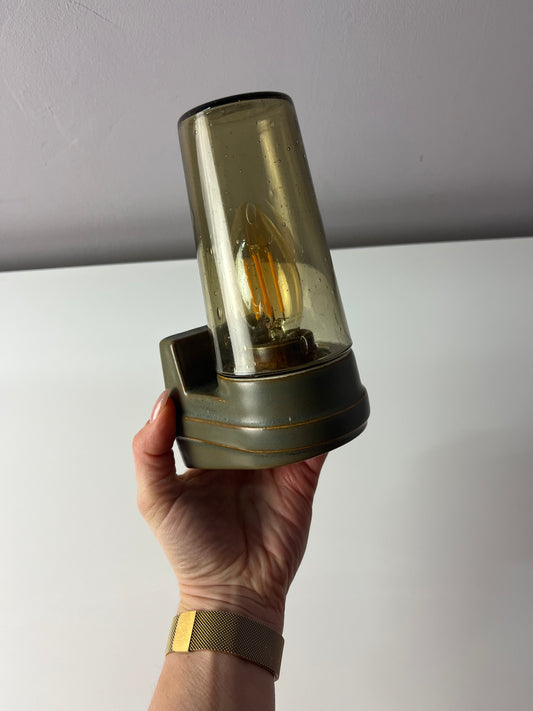 Wandlampe Modell 6080 Rauchglas von Sigvard Bernadotte für Ifö