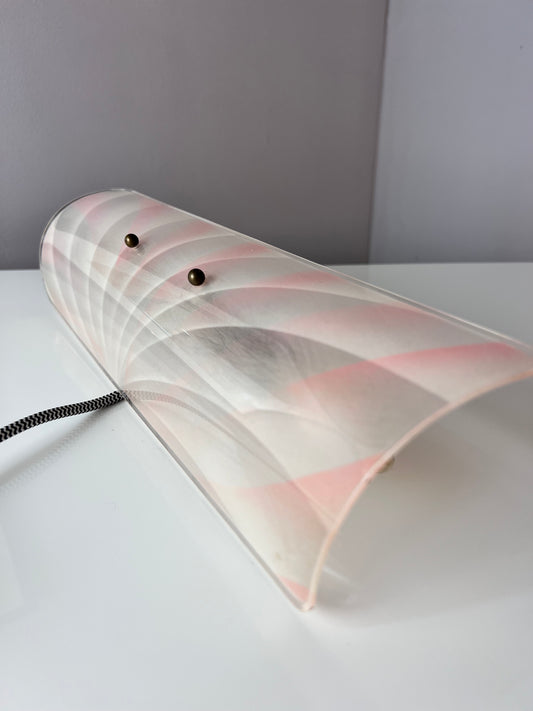 Wandlampe rosa Kunststoff