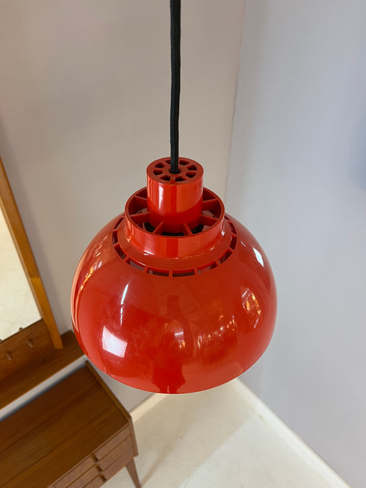 Hängelampe Minisol rot von K. Kewo für Nordisk Solar
