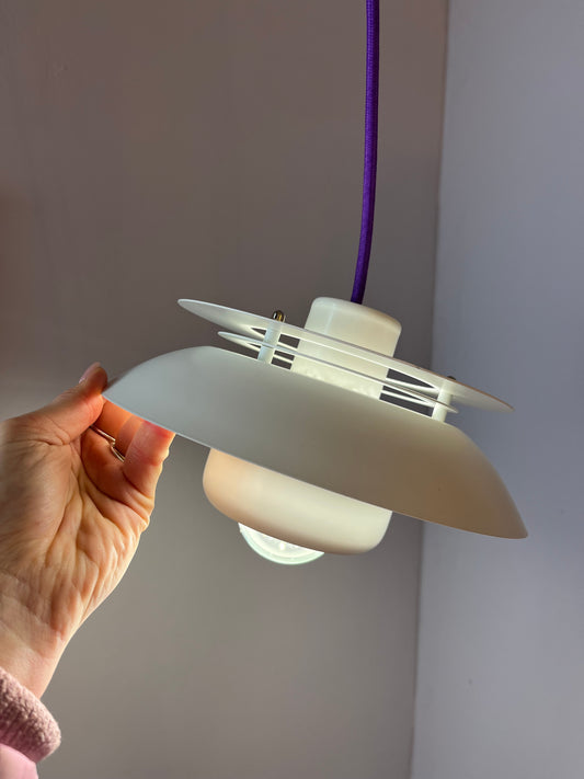 Lamellenlampe weiß aus Dänemark