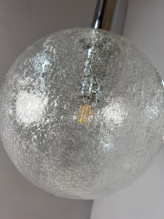 Hängelampe Größe L Einschlussglas Chrom von Doria