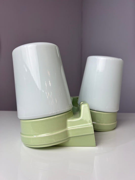 Set: 2x Wandlampe Modell 6070 hellgrün Sigvard Bernadotte für Ifö
