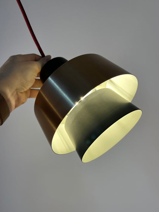 Lamellenlampe schwarz Kupfer aus Dänemark