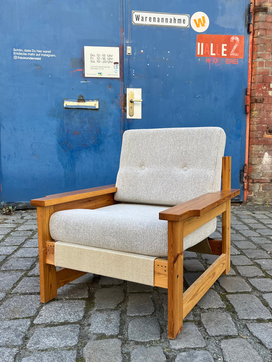 Sessel beige grau Safari Style