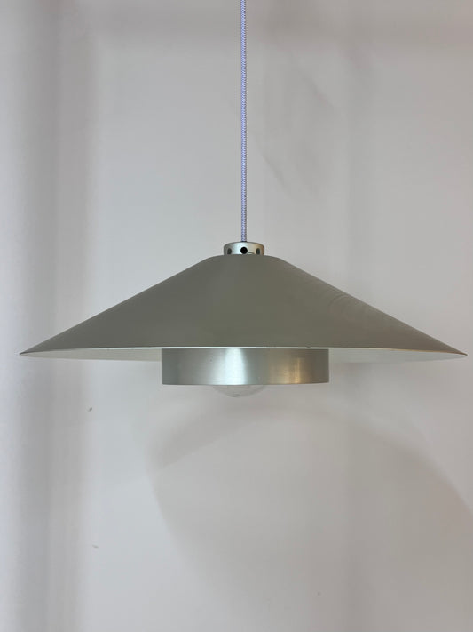 Hängelampe silber Aluminium von J. Raschou für Fog & Mørup