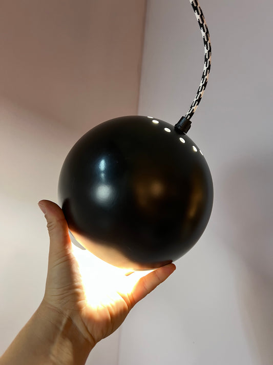 Kugellampe schwarz aus Dänemark