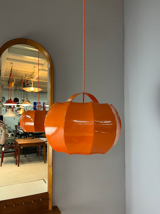 Hängelampe orange Kunststoff von Ilka Plast